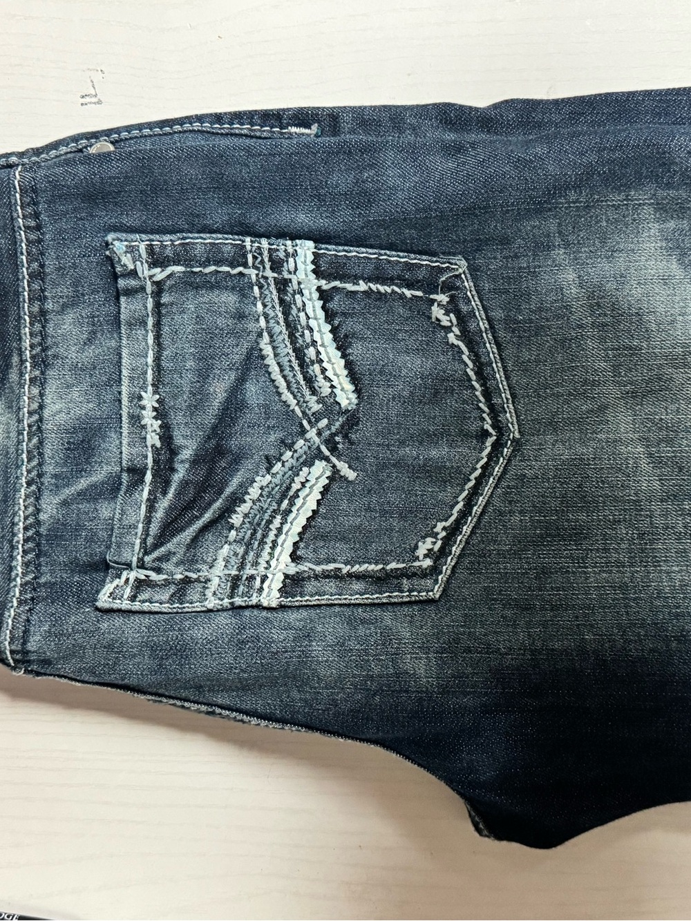 Helix Men's Washed Blue Slim Jeans with Contrast Stitching
